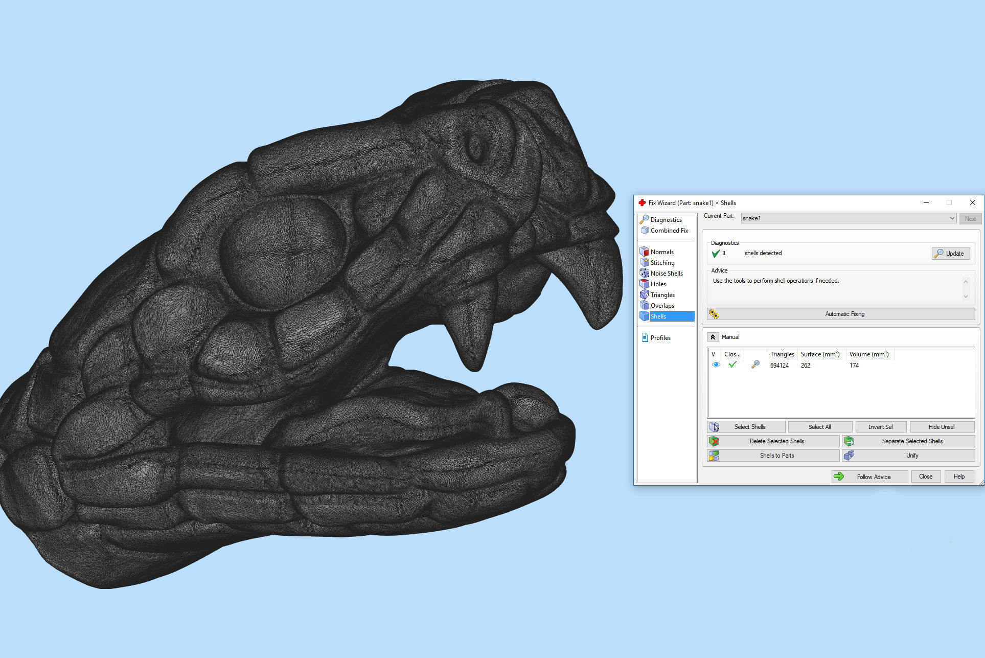 Snake Heads 3D print model_9