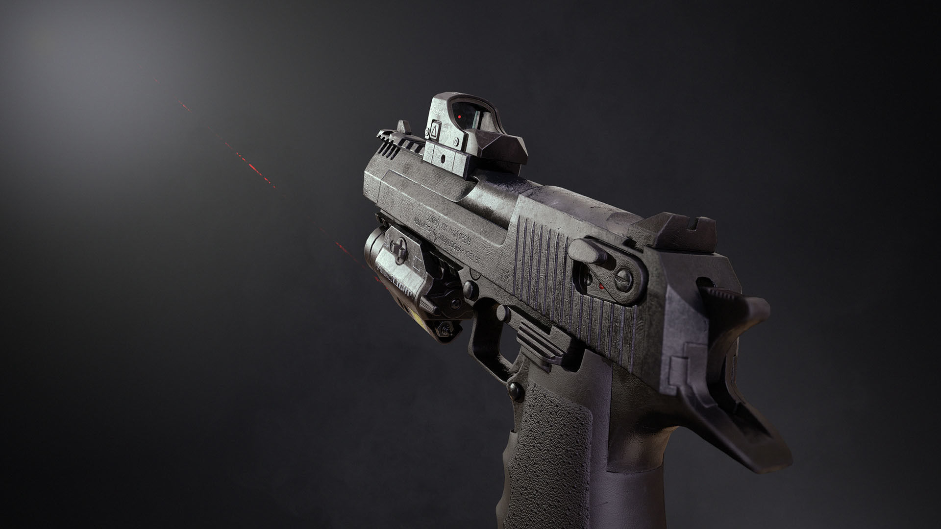 SBG Pistol 50 AE Low-poly 3D model_3