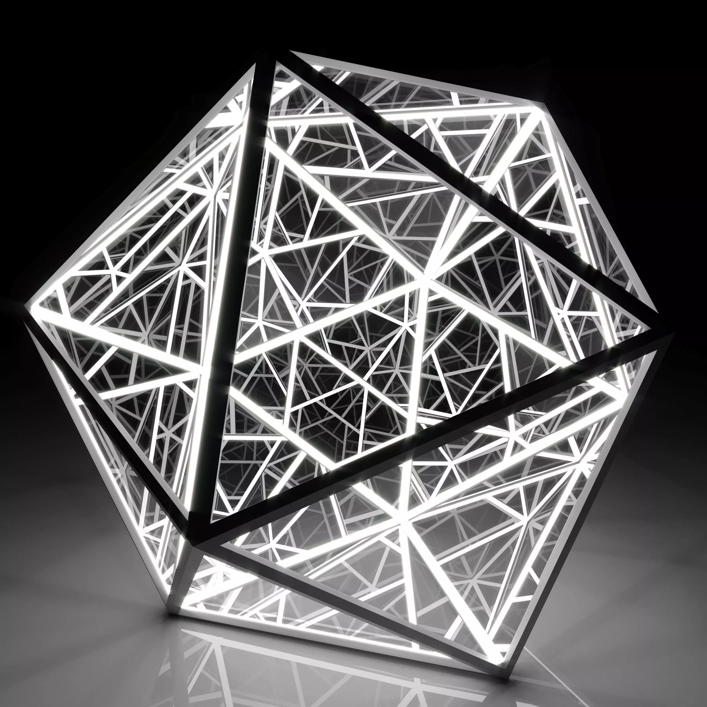 light sculpture 3D model_0