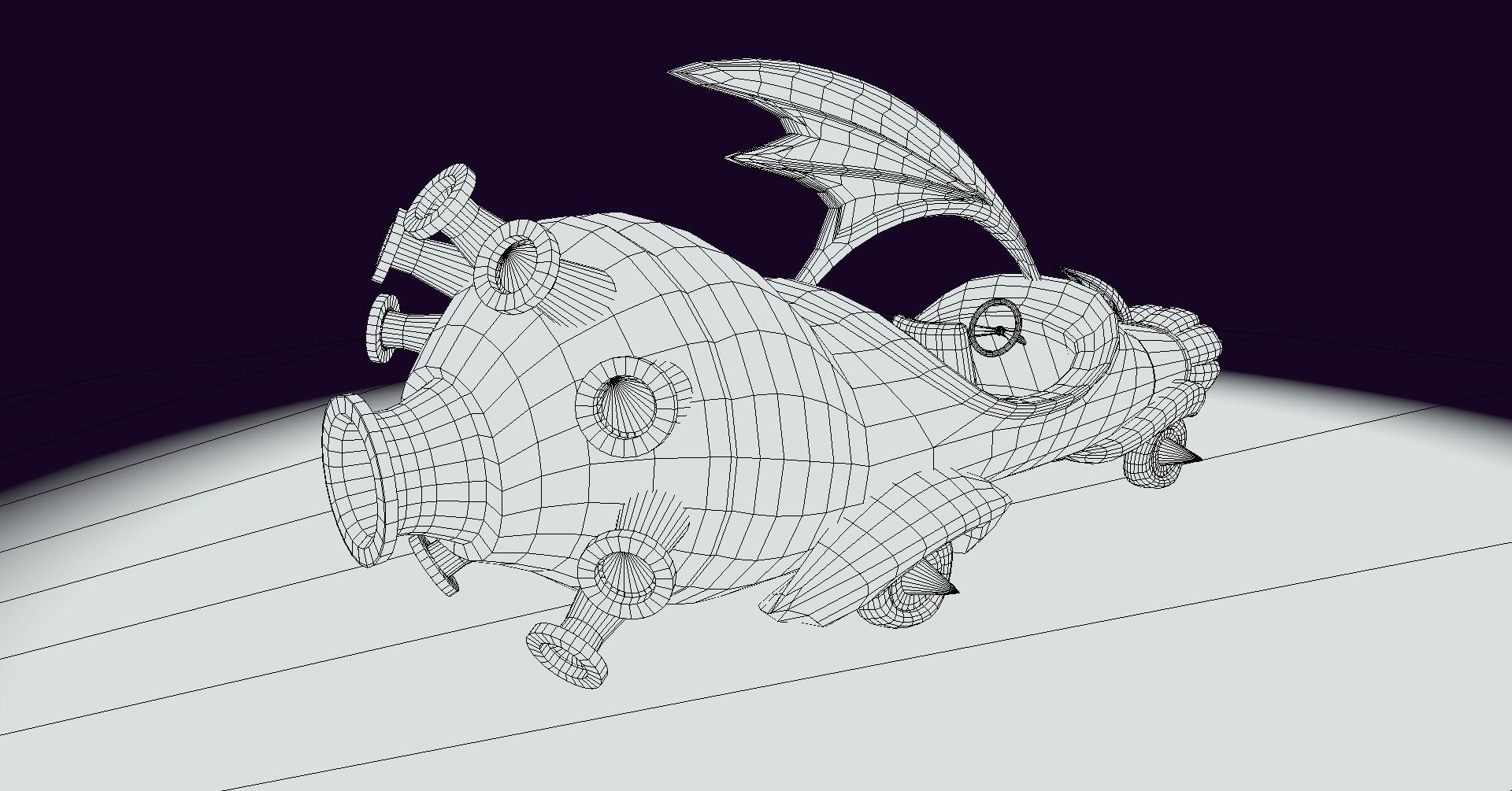 Wacky Races - The Mean Machine Low-poly 3D model_11