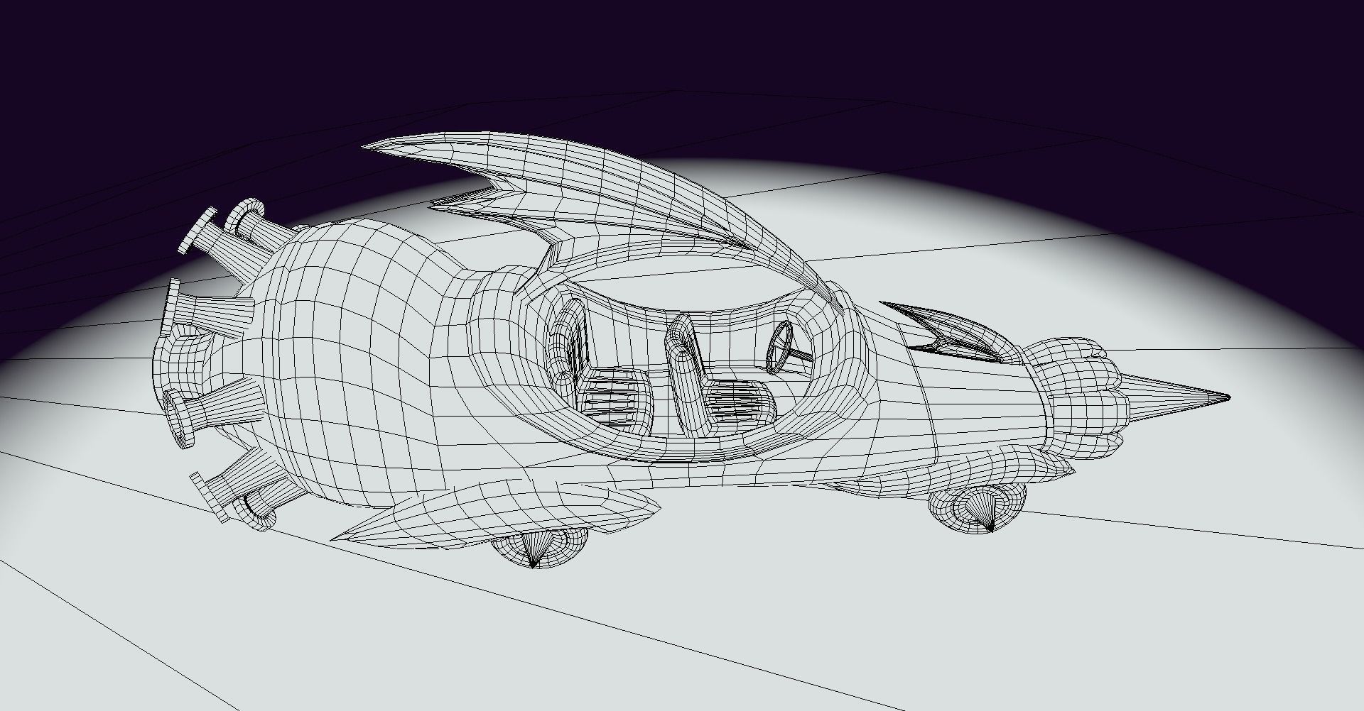 Wacky Races - The Mean Machine Low-poly 3D model_10