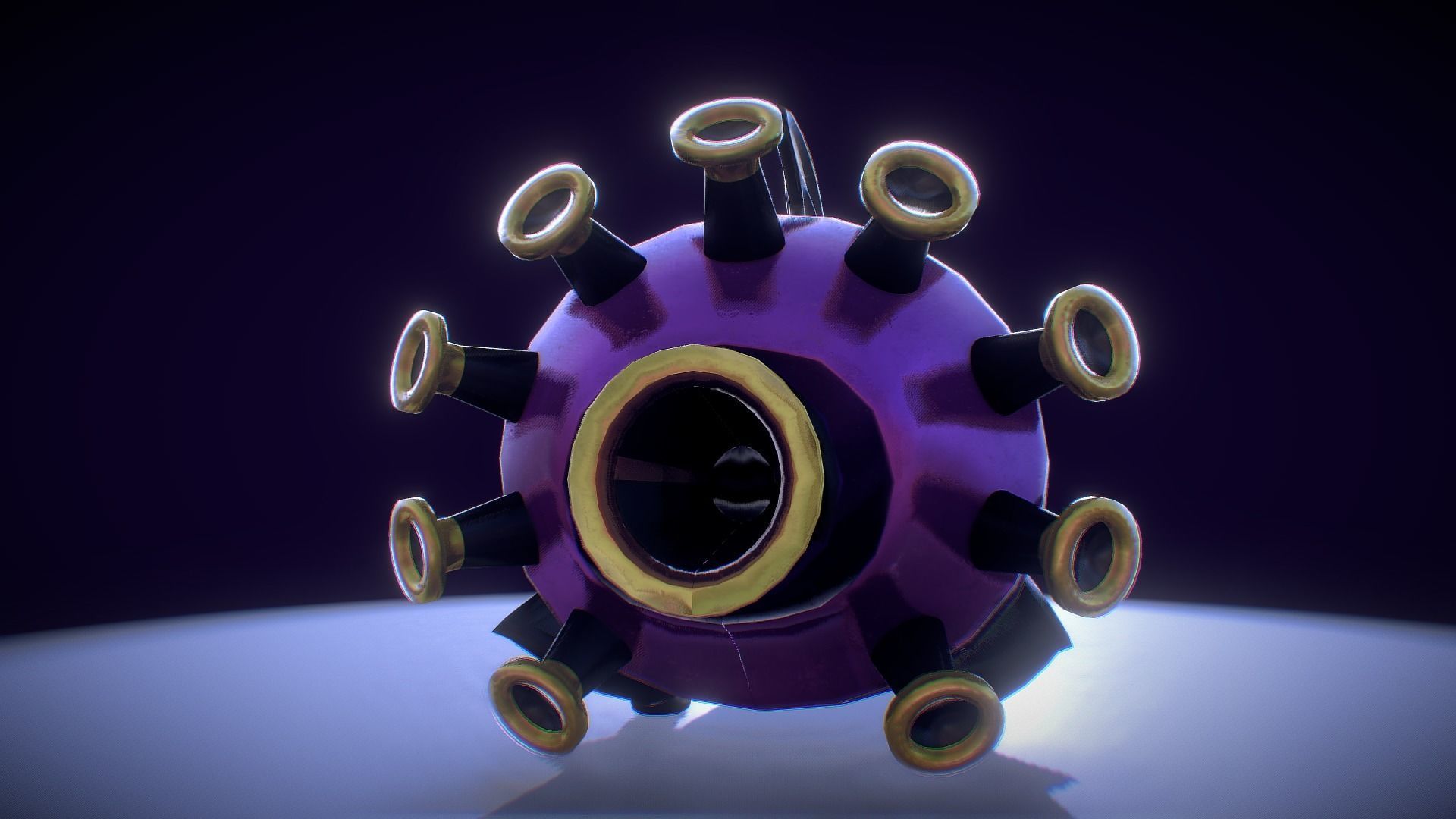 Wacky Races - The Mean Machine Low-poly 3D model_4