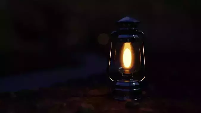 Oil Lamp Blender 3D