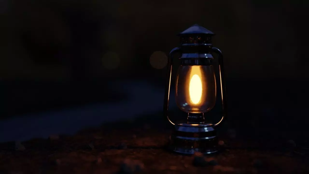 Oil Lamp Blender 3D 3D model_0