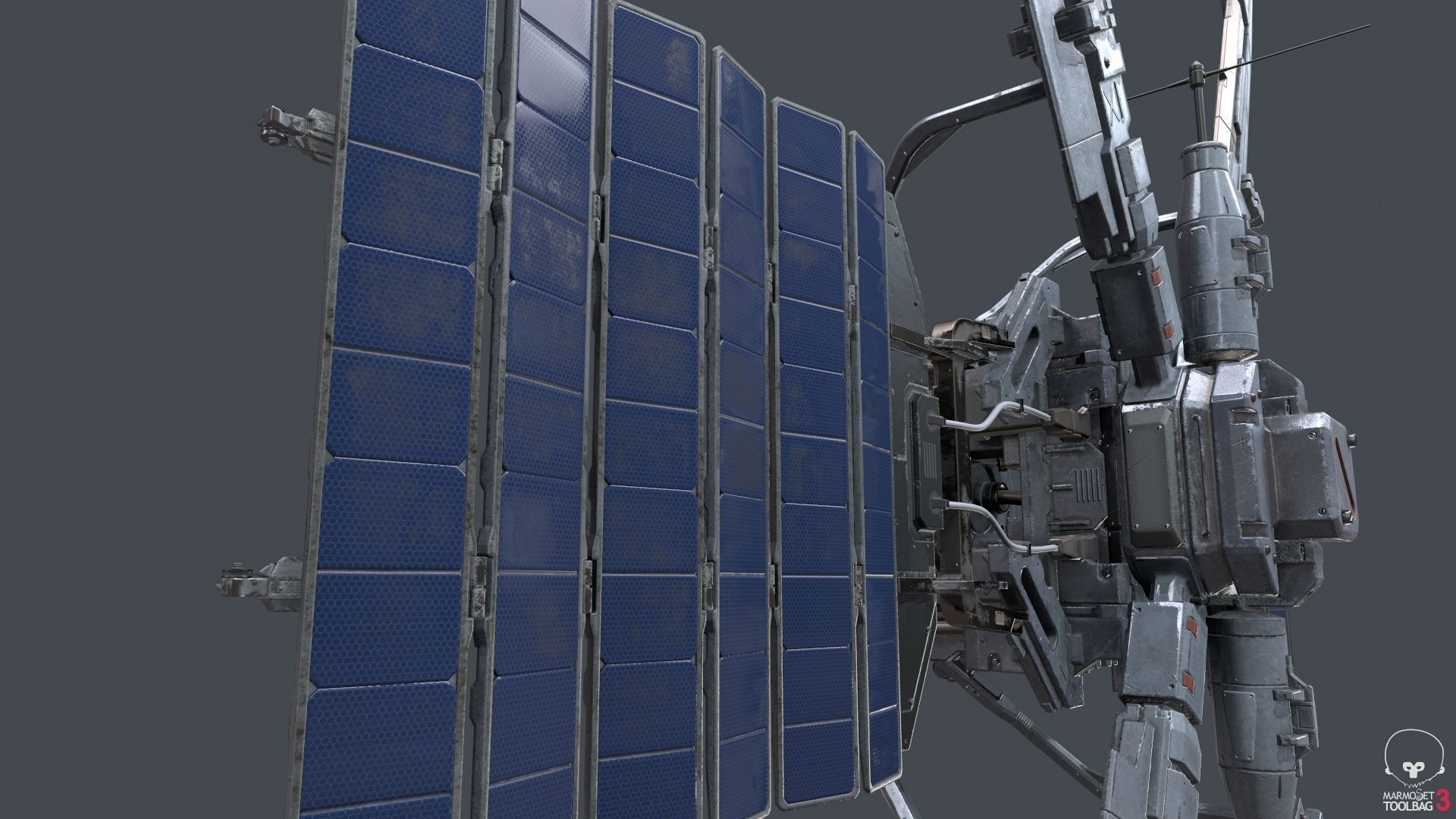 scifi-model529 space station with two propellers 3D model_5