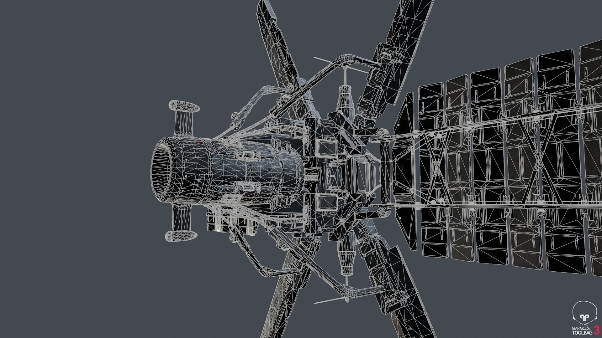 scifi-model529 space station with two propellers 3D model_6