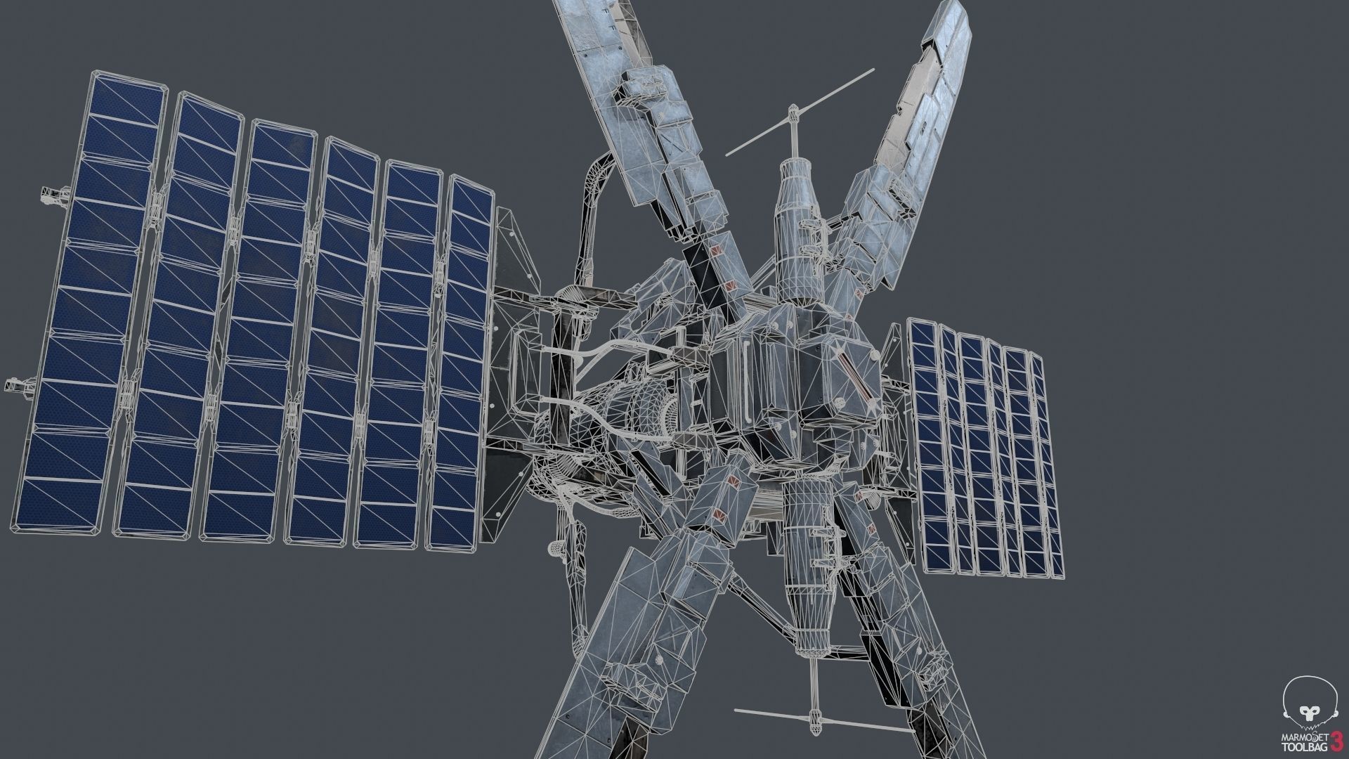 scifi-model529 space station with two propellers 3D model_7