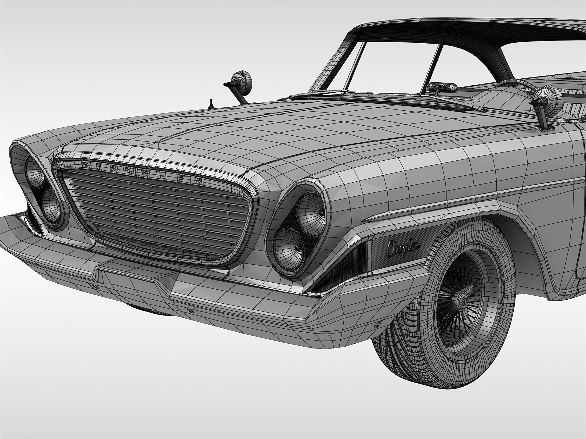 Chrysler Newport 1961 3D model_17