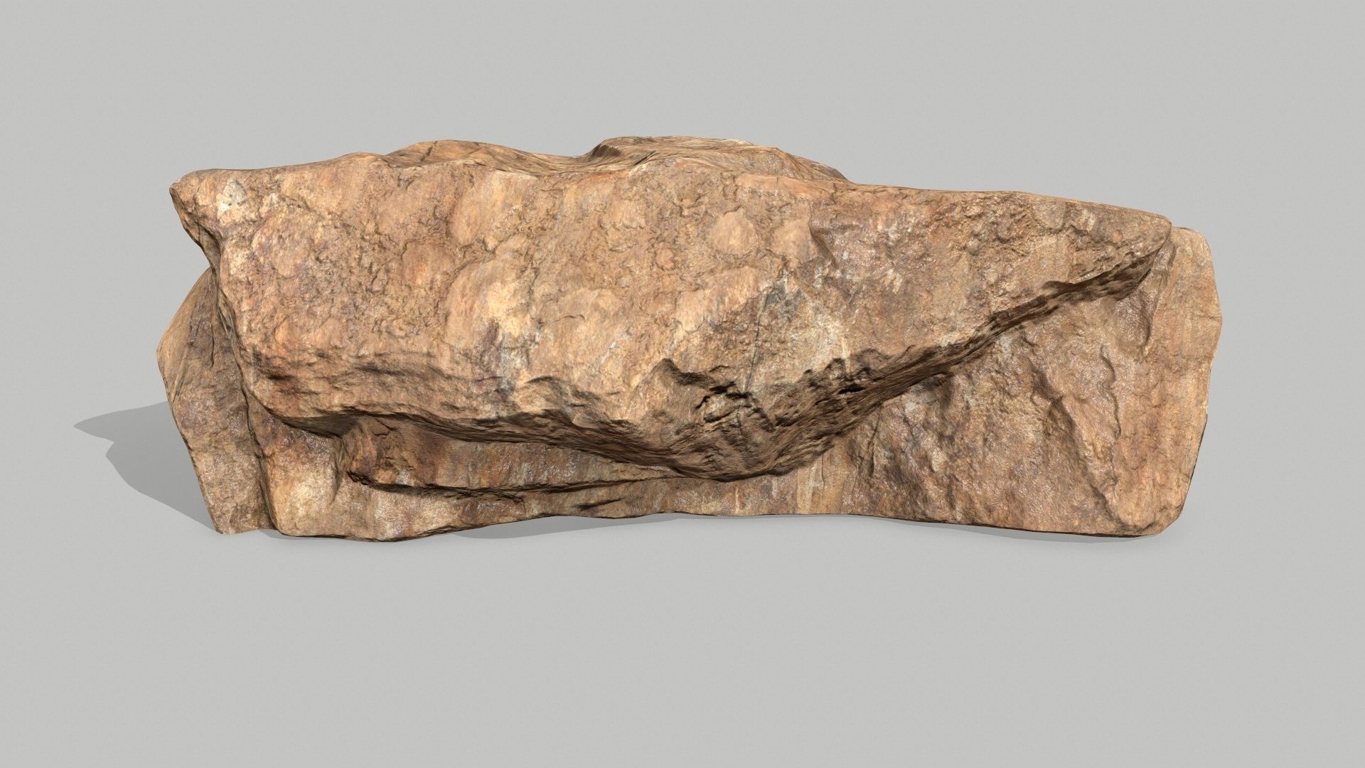 desert rocks Low-poly 3D model_2