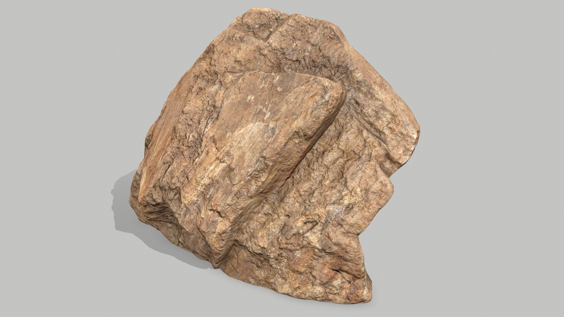 desert rocks Low-poly 3D model_4