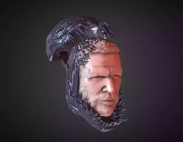 TOM HARDY VENOM INSPIRITED FIGURE HEAD v2