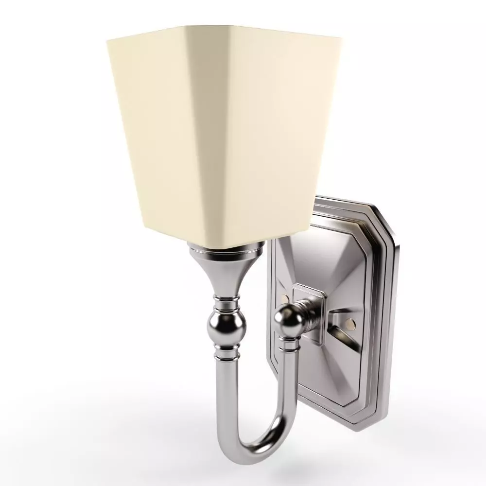 Wall lamp silver Free 3D model