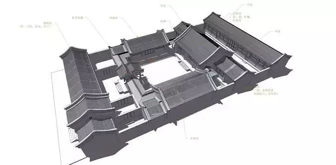 siheyuan floor plan of building