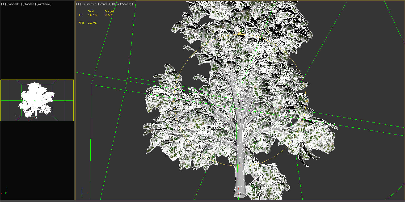 Maple Acer Tree 01 PBR Low-poly 3D model_27