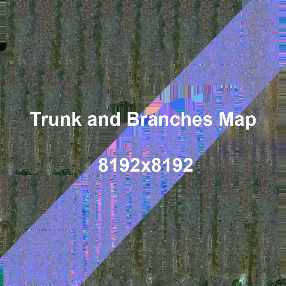 Maple Acer Tree 01 PBR Low-poly 3D model_12