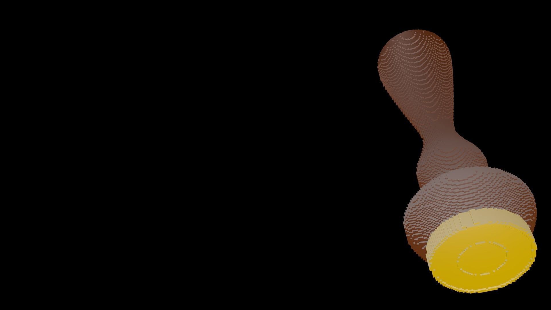 Rubber Stamp voxel 4 3D model_2