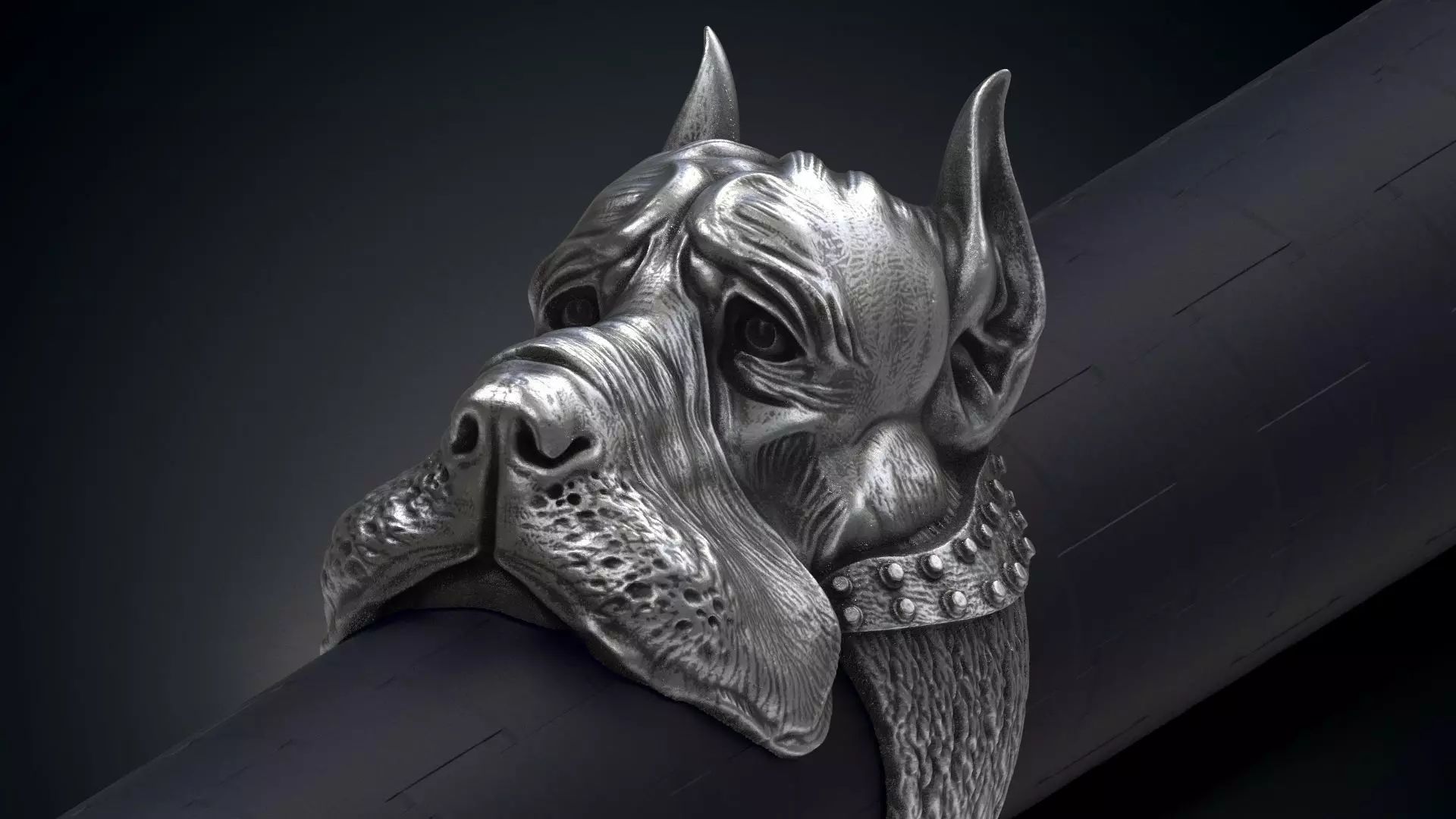 Dog Ring  3D print model_0