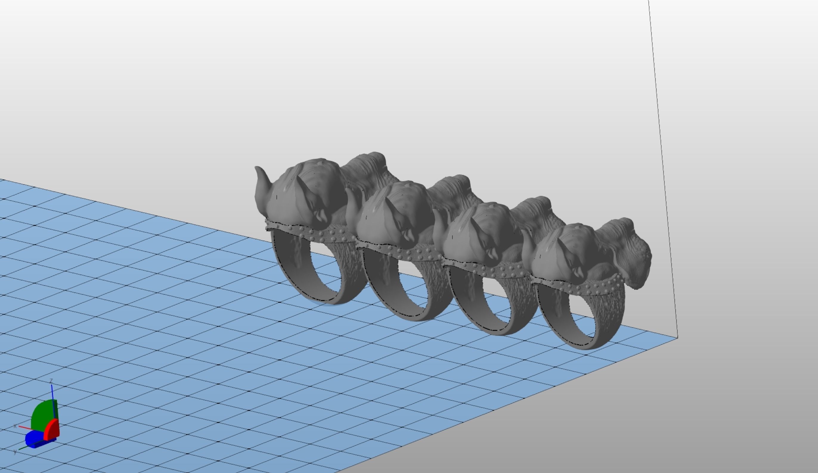 Dog Ring  3D print model_7