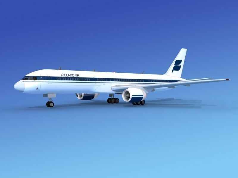 Boeing 757-200 Iceland Air 3D model_1