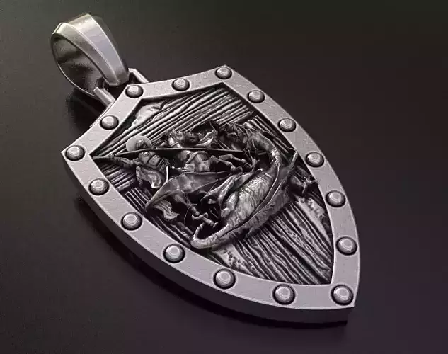 Pendant george under the old and tree 435 3D print model