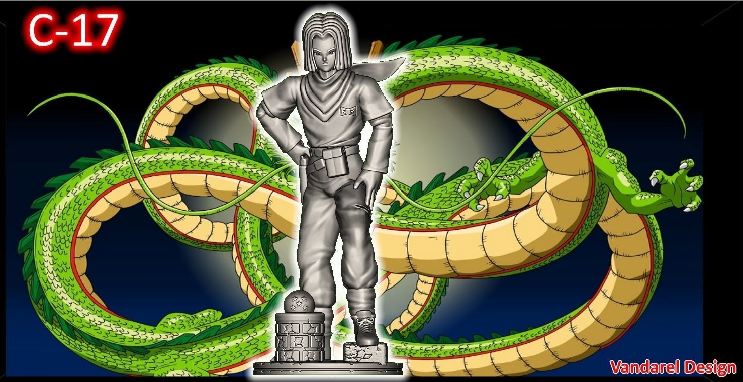 C-17 DBZ Chess game 14cms or figurines 20cms 3D print model_3