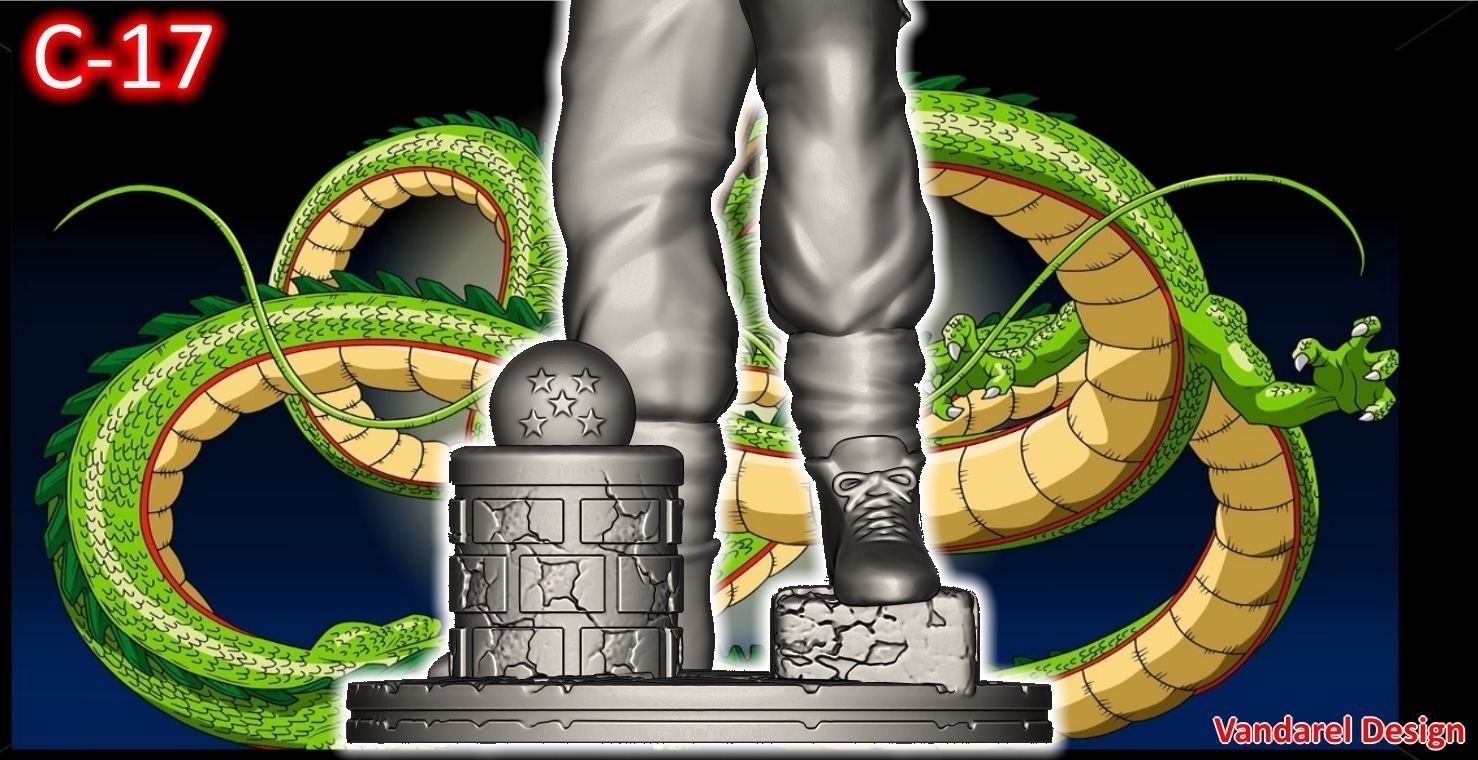 C-17 DBZ Chess game 14cms or figurines 20cms 3D print model_4