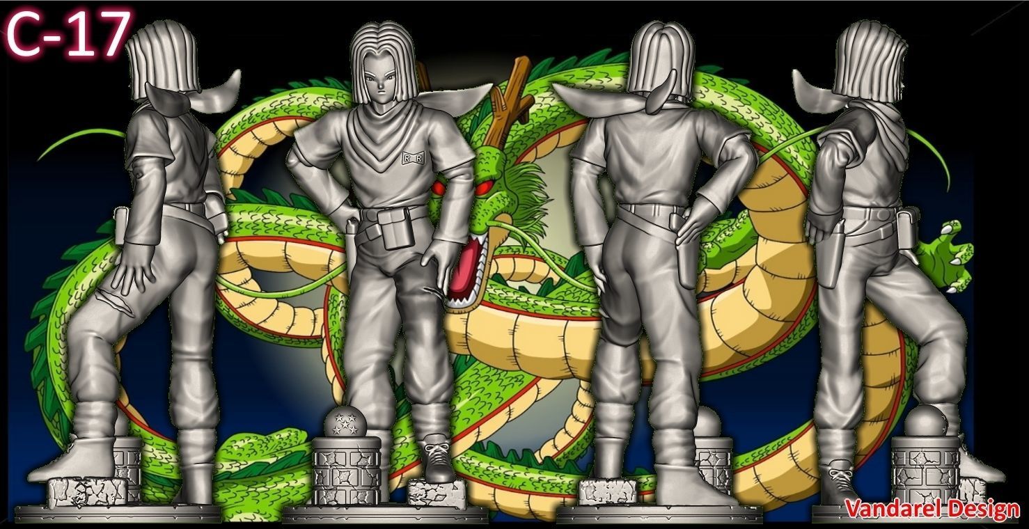 C-17 DBZ Chess game 14cms or figurines 20cms 3D print model_2