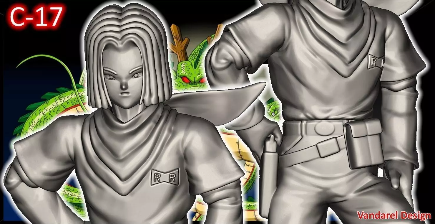 C-17 DBZ Chess game 14cms or figurines 20cms 3D print model_0