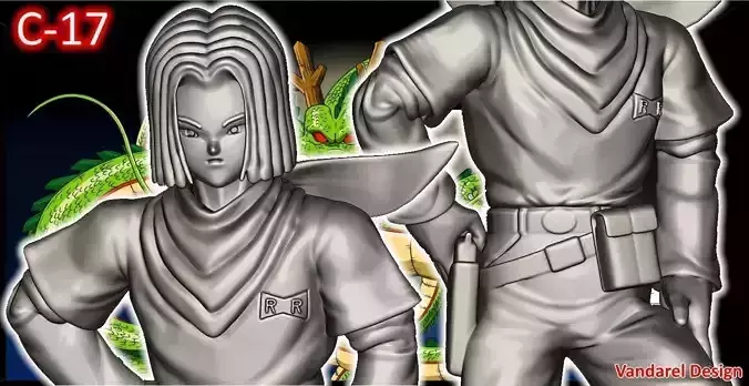 C-17 DBZ Chess game 14cms or figurines 20cms 3D print model