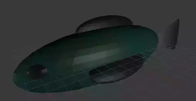 green fish 3D model