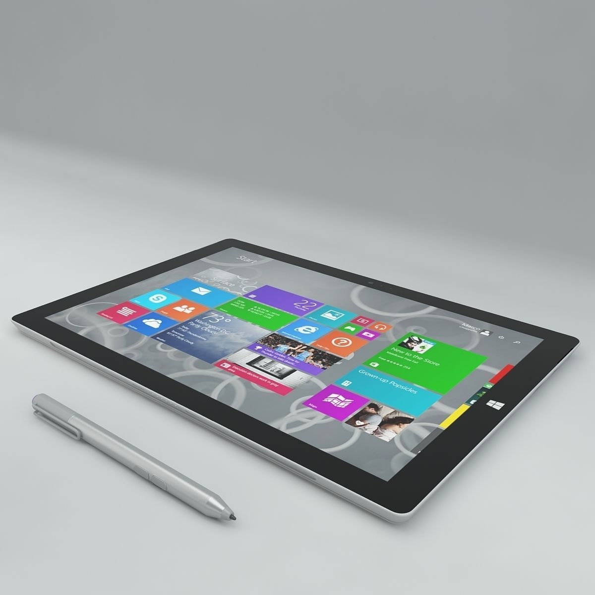 Microsoft surface pro 3 3D model_13