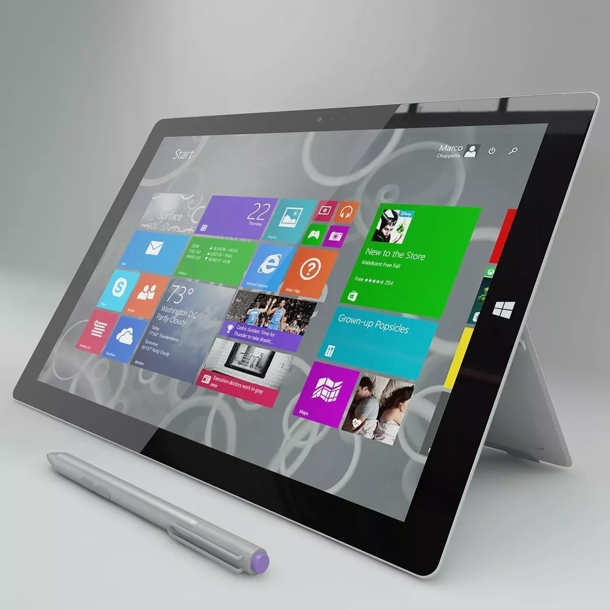 Microsoft surface pro 3 3D model_0