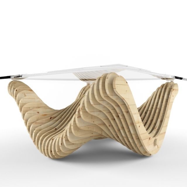 parametric table 3D model_1