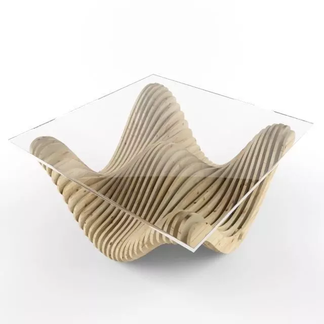 parametric table 3D model_0