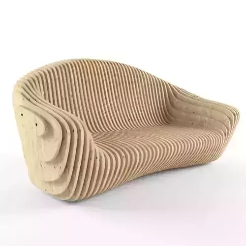 Parametric bench Free 3D model