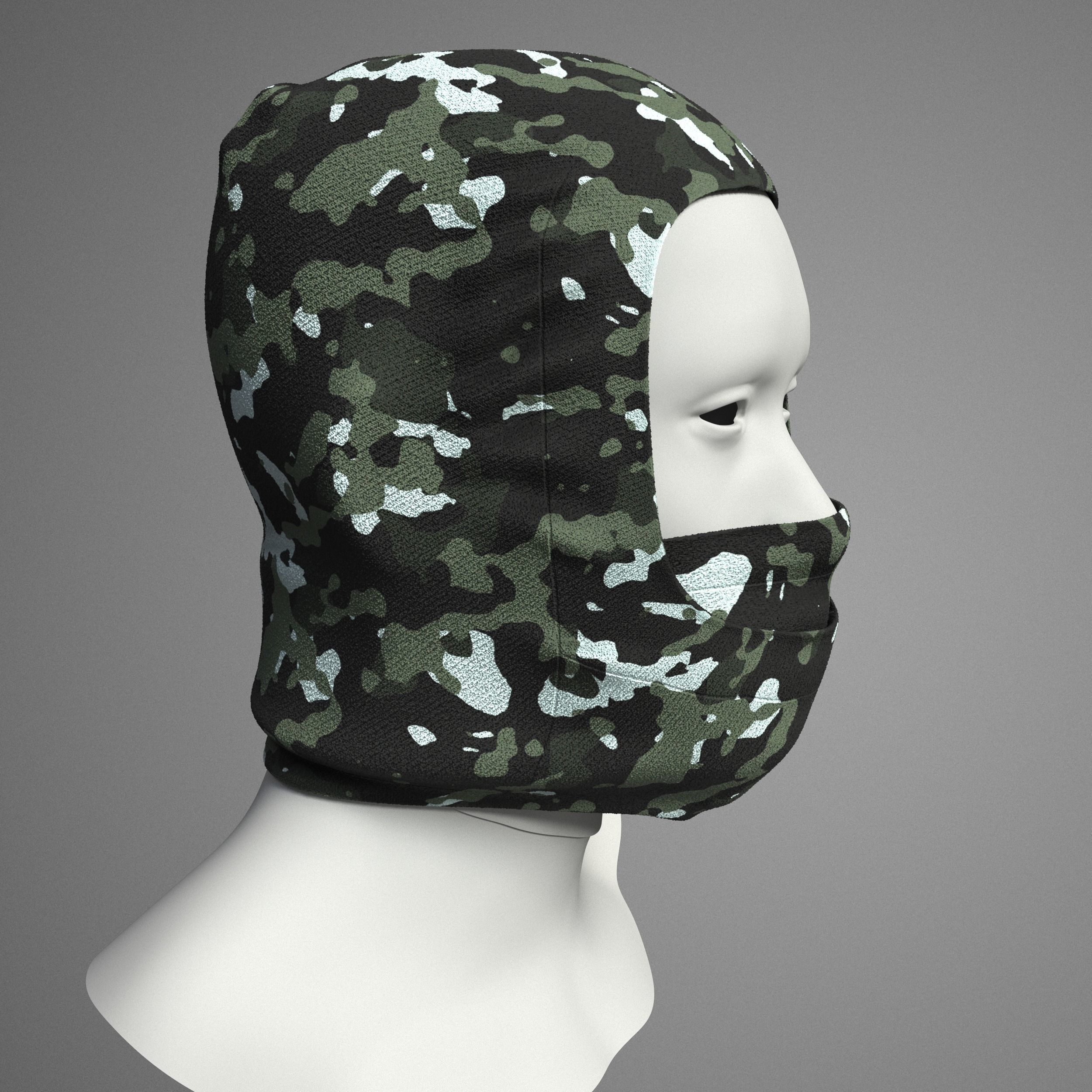 3D model Balaclava Mask Camo VR / AR / lowpoly CGTrader