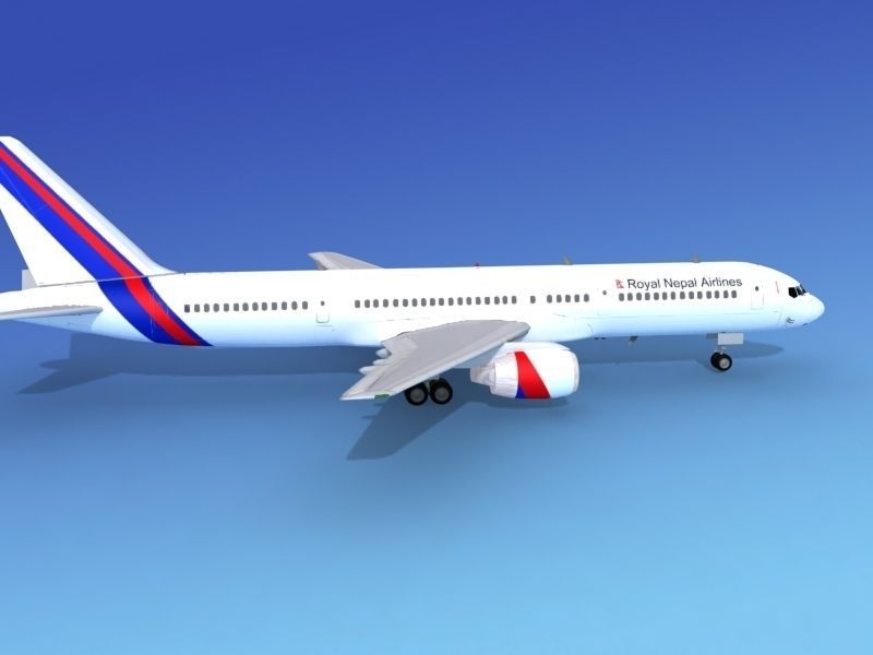 Boeing 757-200 Royal Nepal 3D model_4