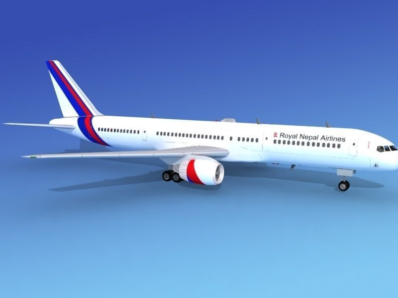 Boeing 757-200 Royal Nepal 3D model_1