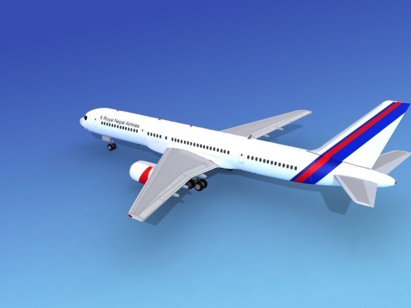 Boeing 757-200 Royal Nepal 3D model_7