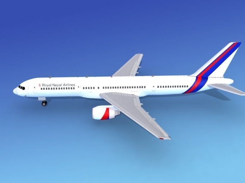 Boeing 757-200 Royal Nepal 3D model_9