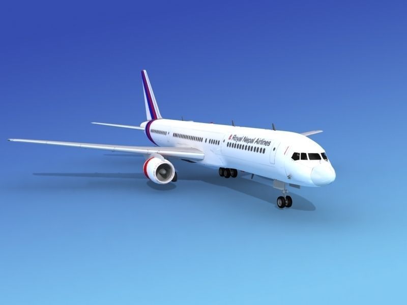 Boeing 757-200 Royal Nepal 3D model_2