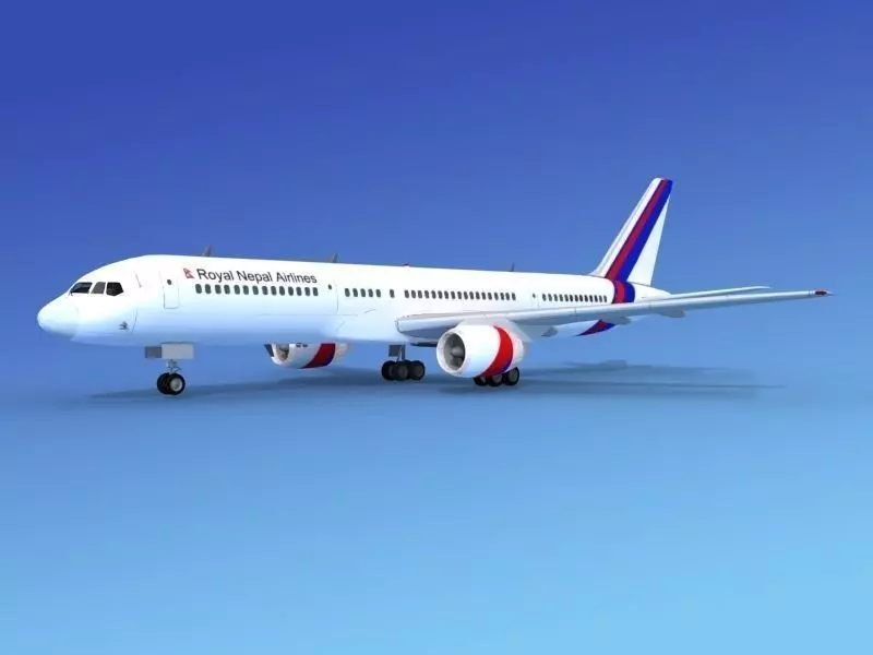 Boeing 757-200 Royal Nepal 3D model_0