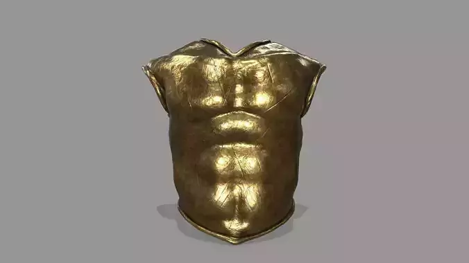 armor gold vest Low-poly 3D model