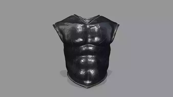 armor leather vest Low-poly 3D model