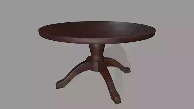 table 1 round wooden
