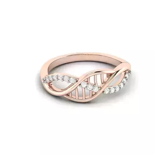 ladies diamond ring 3D print model