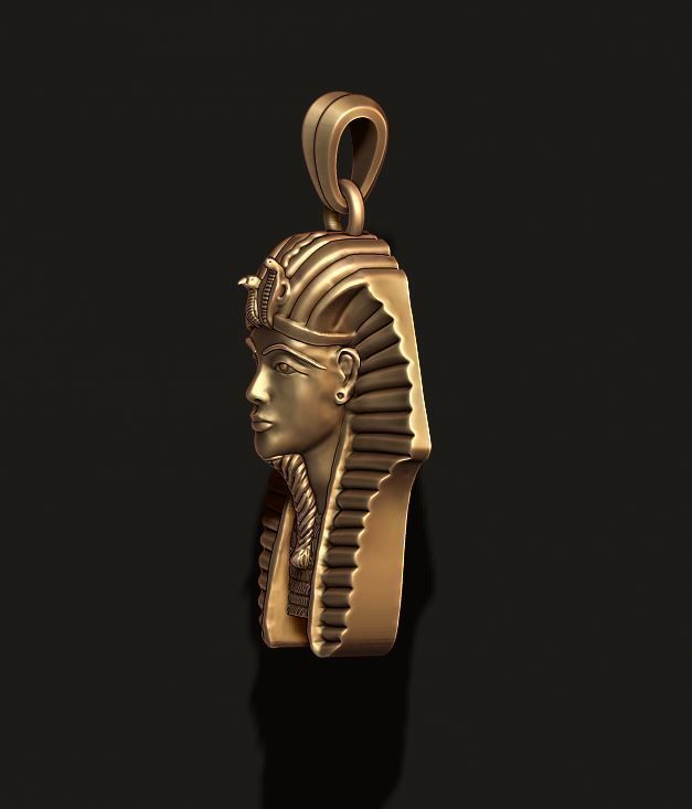Pharaoh pendant 3D print model_6