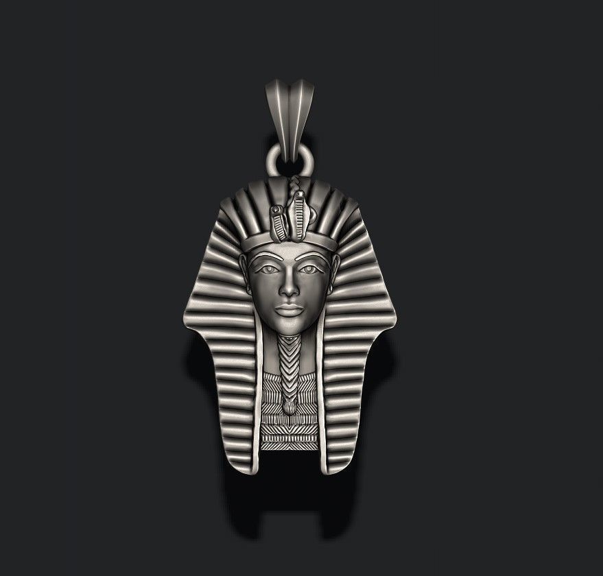 Pharaoh pendant 3D print model_2