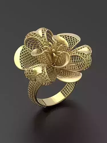 gold ring 3D print model