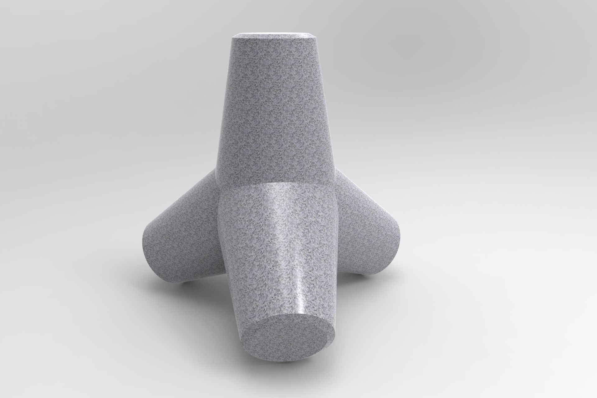 Tetrapod vase 3D model_2